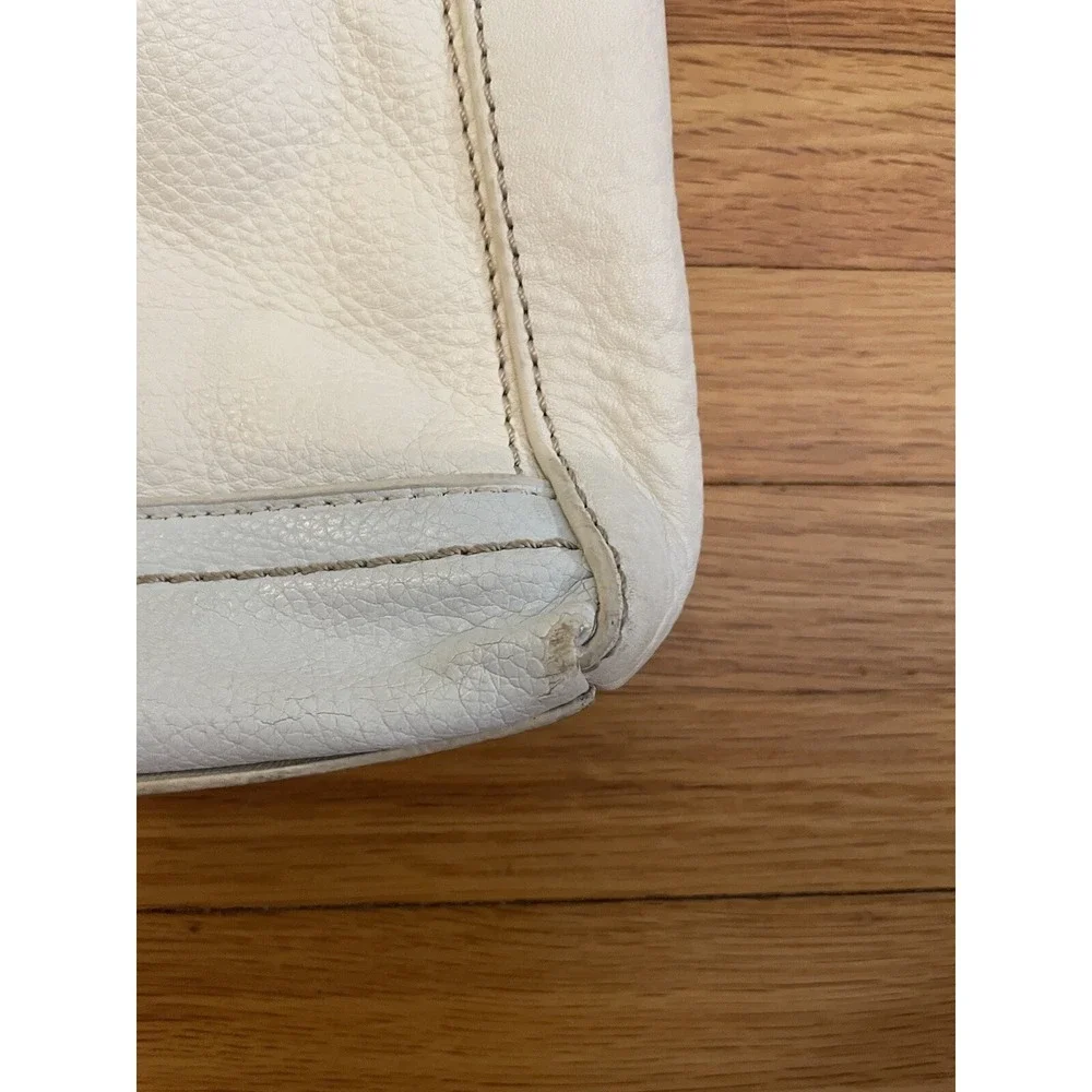 The Sak‎ Women's Lucia Crossbody Beige Pebble Leather Multi Pockets Zip Top
